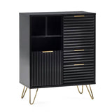 Wooden Sideboard With 2 Doors And 2 Drawers - Murano