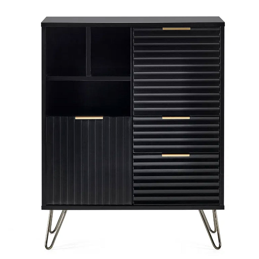 Wooden Sideboard With 2 Doors And 2 Drawers - Murano