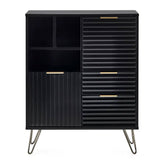 Wooden Sideboard With 2 Doors And 2 Drawers - Murano