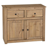 Wooden Sideboard With 2 Doors And 2 Drawers - Panama
