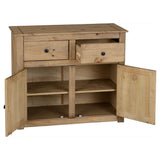 Wooden Sideboard With 2 Doors And 2 Drawers - Panama
