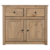 Wooden Sideboard With 2 Doors And 2 Drawers - Panama