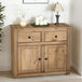 Wooden Sideboard With 2 Doors And 2 Drawers - Panama