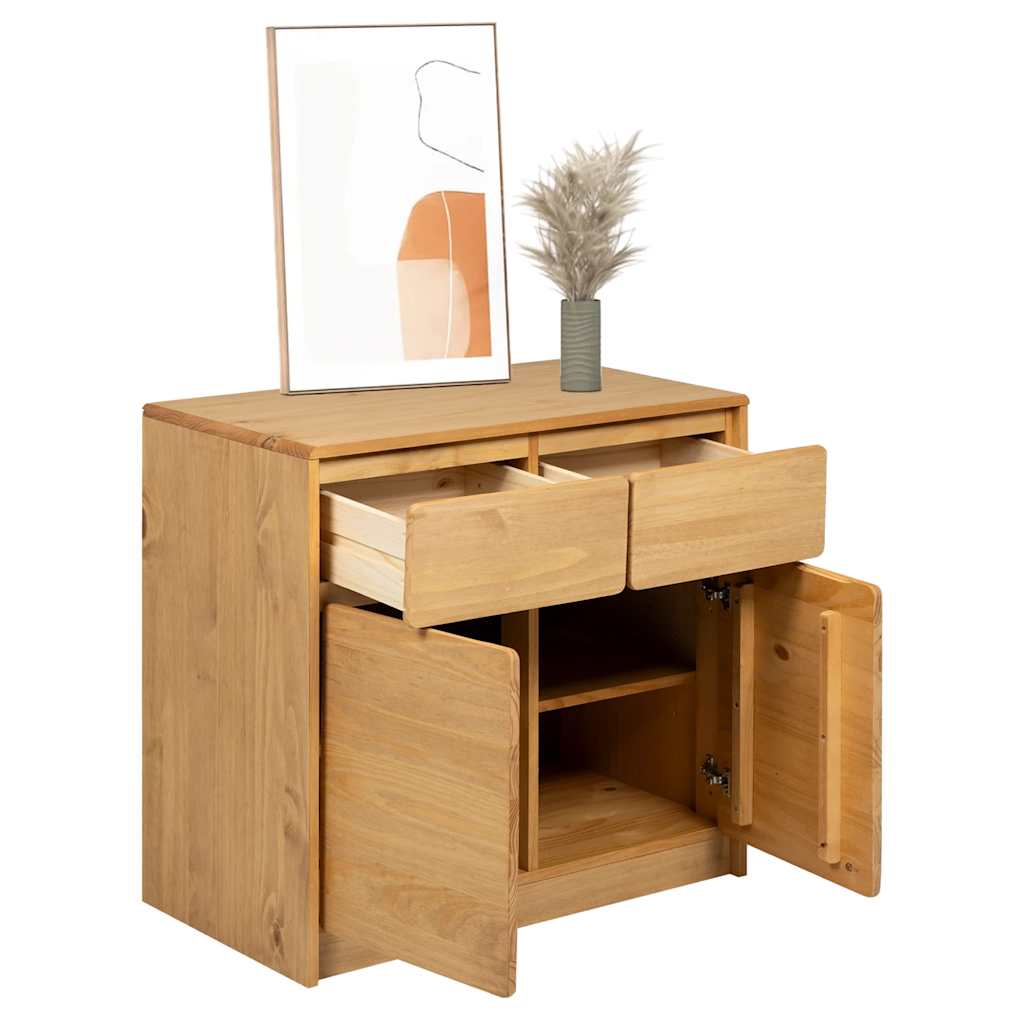 Wooden Sideboard With 2 Doors And 2 Drawers - Sauda
