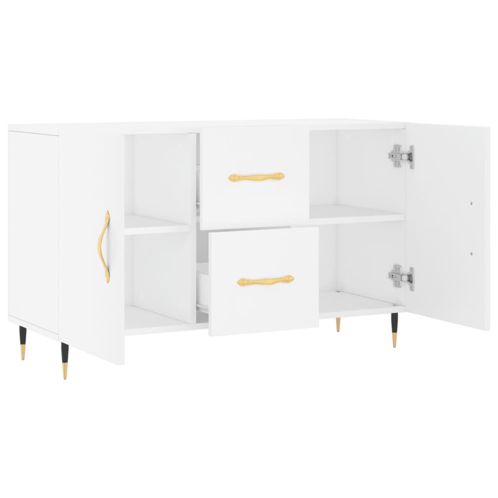 Wooden Sideboard With 2 Doors And 2 Drawers - Vantage Home