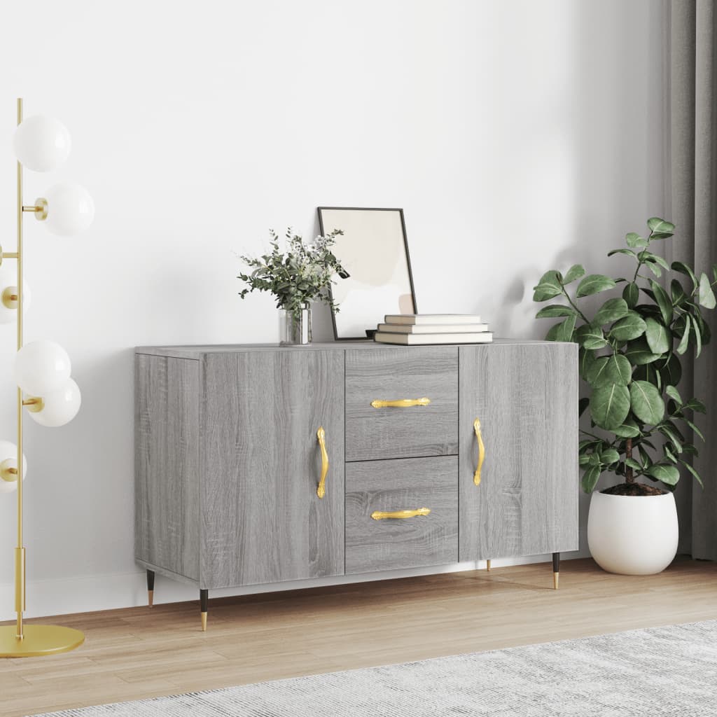 Wooden Sideboard With 2 Doors And 2 Drawers - Vantage Home