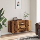 Wooden Sideboard With 2 Doors And 2 Drawers - Vantage Home