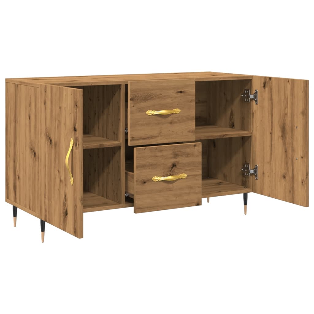 Wooden Sideboard With 2 Doors And 2 Drawers - Vantage Home