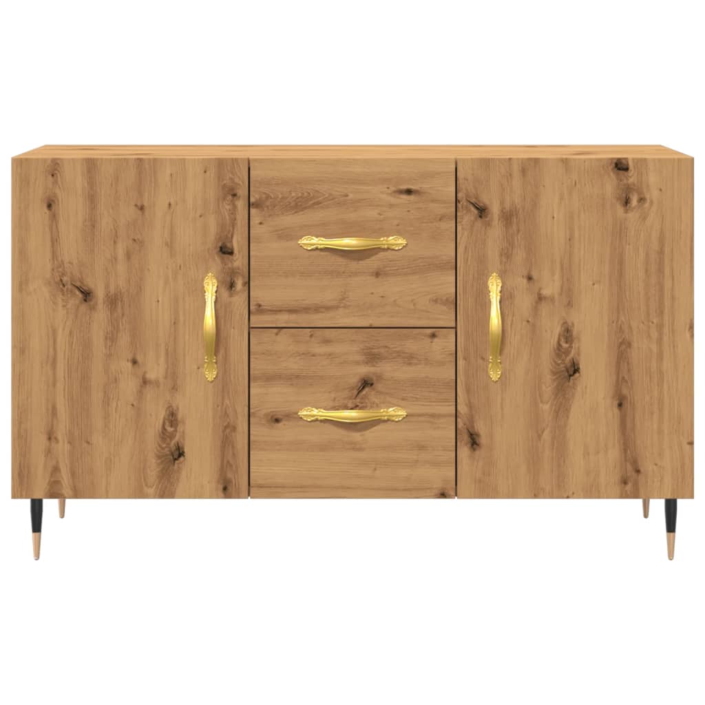 Wooden Sideboard With 2 Doors And 2 Drawers - Vantage Home