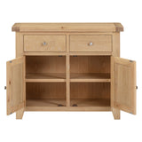 Wooden Sideboard With 2 Doors And 2 Drawers - Windsor
