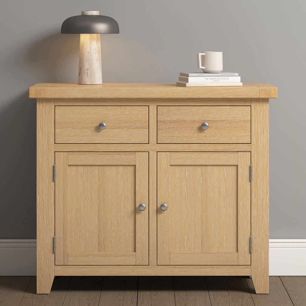 Wooden Sideboard With 2 Doors And 2 Drawers - Windsor