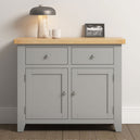 Wooden Sideboard With 2 Doors And 2 Drawers - Windsor