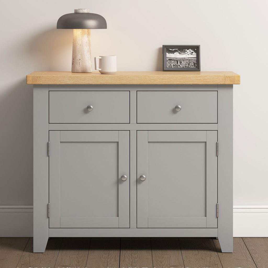 Wooden Sideboard With 2 Doors And 2 Drawers - Windsor