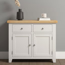Wooden Sideboard With 2 Doors And 2 Drawers - Windsor