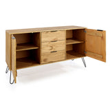 Wooden Sideboard With 2 Doors And 3 Drawers - Augusta