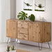 Wooden Sideboard With 2 Doors And 3 Drawers - Augusta