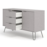 Wooden Sideboard With 2 Doors And 3 Drawers - Augusta