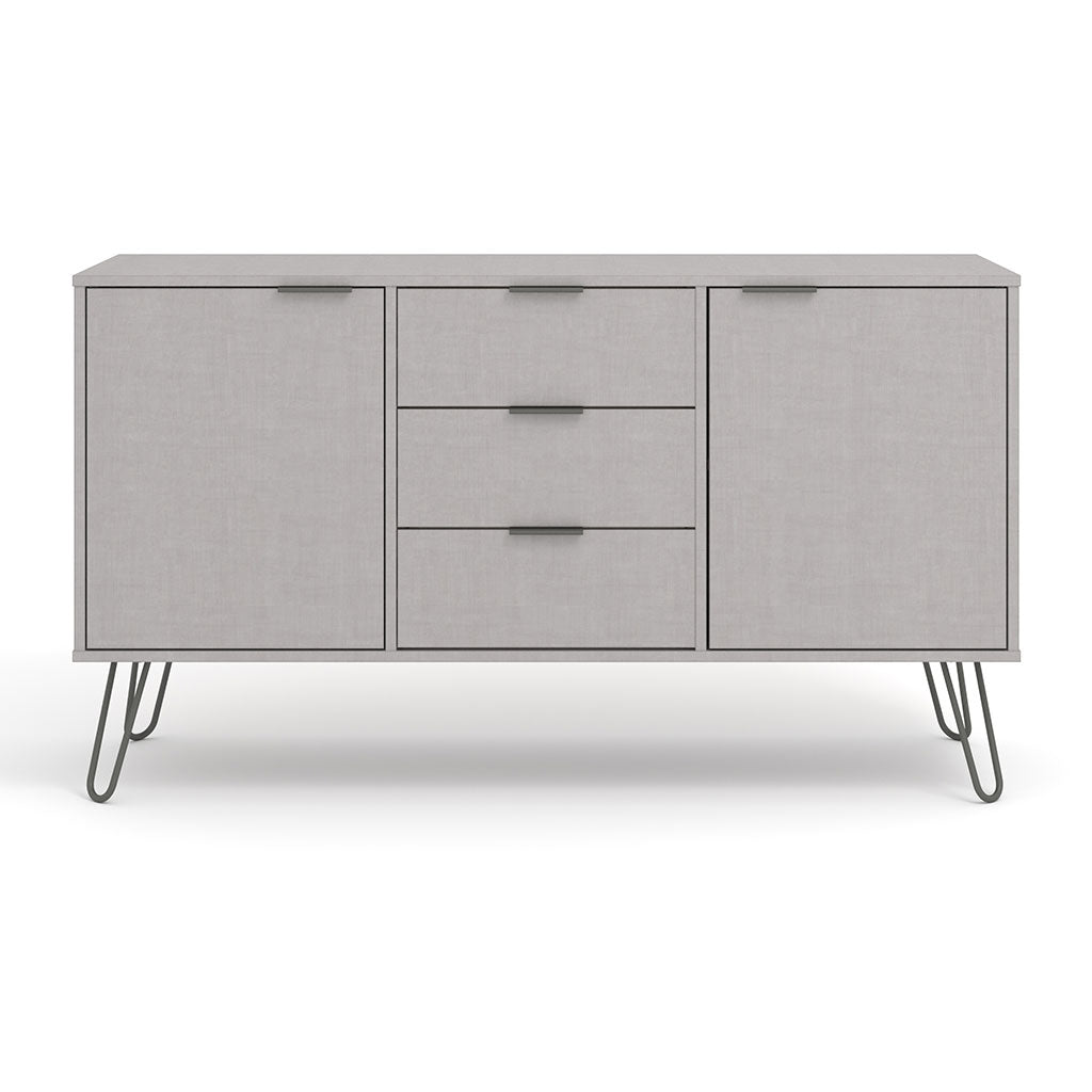 Wooden Sideboard With 2 Doors And 3 Drawers - Augusta
