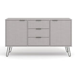 Wooden Sideboard With 2 Doors And 3 Drawers - Augusta