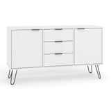 Wooden Sideboard With 2 Doors And 3 Drawers - Augusta
