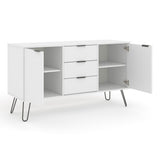 Wooden Sideboard With 2 Doors And 3 Drawers - Augusta