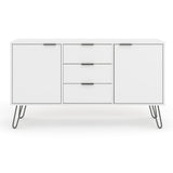 Wooden Sideboard With 2 Doors And 3 Drawers - Augusta