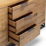 Wooden Sideboard With 2 Doors And 3 Drawers - Brooklyn