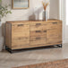 Wooden Sideboard With 2 Doors And 3 Drawers - Brooklyn