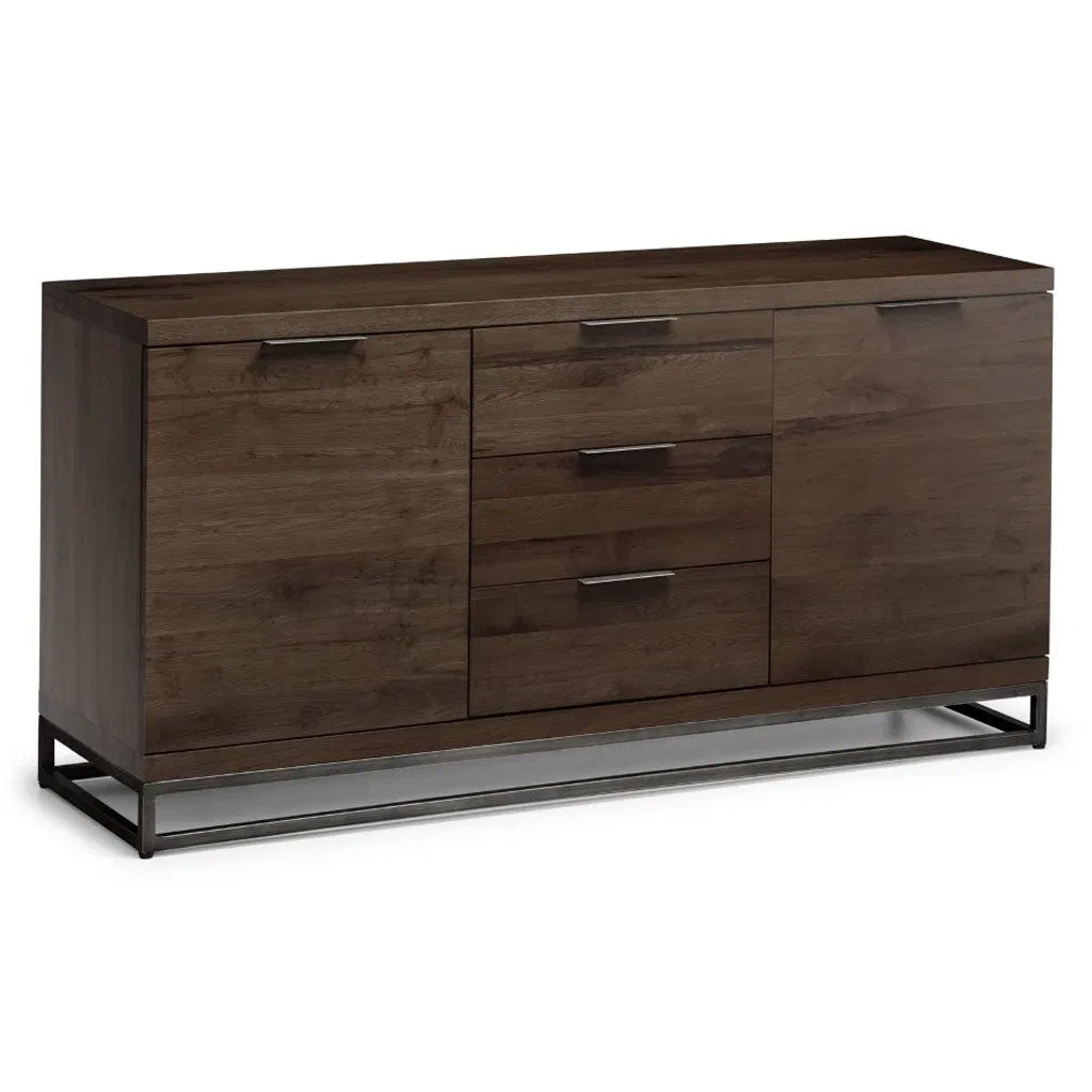 Wooden Sideboard With 2 Doors And 3 Drawers - Brooklyn