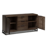Wooden Sideboard With 2 Doors And 3 Drawers - Brooklyn