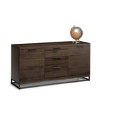 Wooden Sideboard With 2 Doors And 3 Drawers - Brooklyn