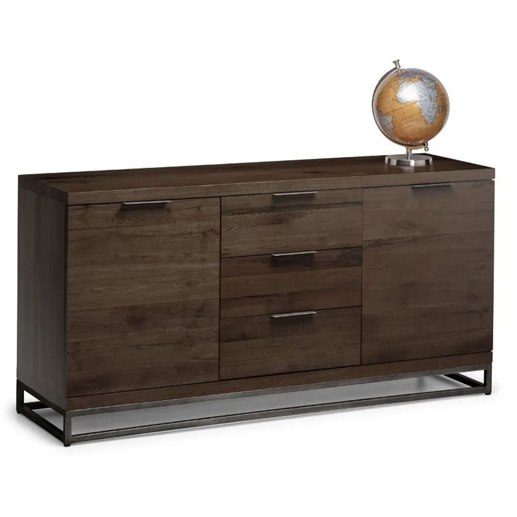 Wooden Sideboard With 2 Doors And 3 Drawers - Brooklyn