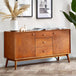 Wooden Sideboard With 2 Doors And 3 Drawers - Lowry