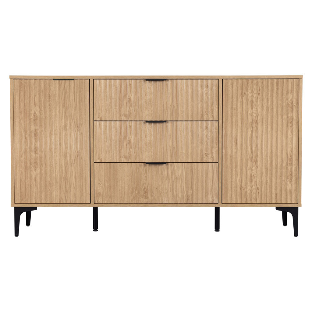 Wooden Sideboard With 2 Doors And 3 Drawers - Miami