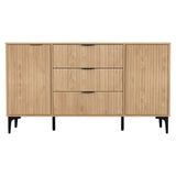 Wooden Sideboard With 2 Doors And 3 Drawers - Miami