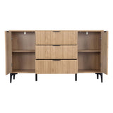 Wooden Sideboard With 2 Doors And 3 Drawers - Miami