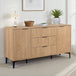 Wooden Sideboard With 2 Doors And 3 Drawers - Miami