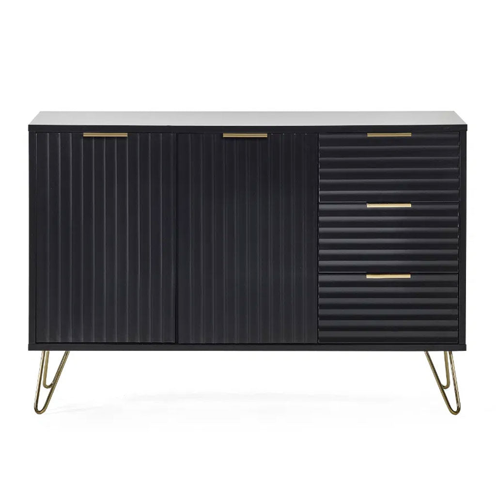 Wooden Sideboard With 2 Doors And 3 Drawers - Murano