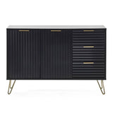 Wooden Sideboard With 2 Doors And 3 Drawers - Murano