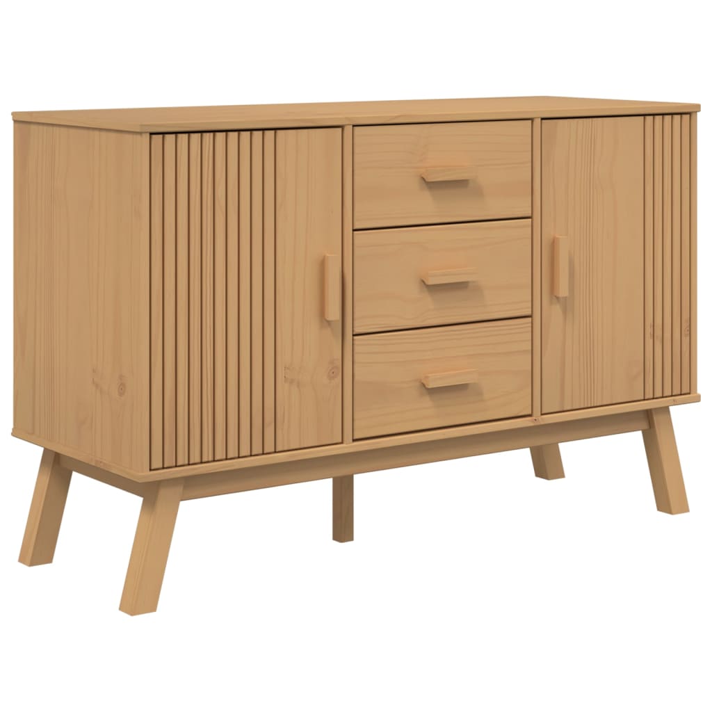 Wooden Sideboard With 2 Doors And 3 Drawers - Olden