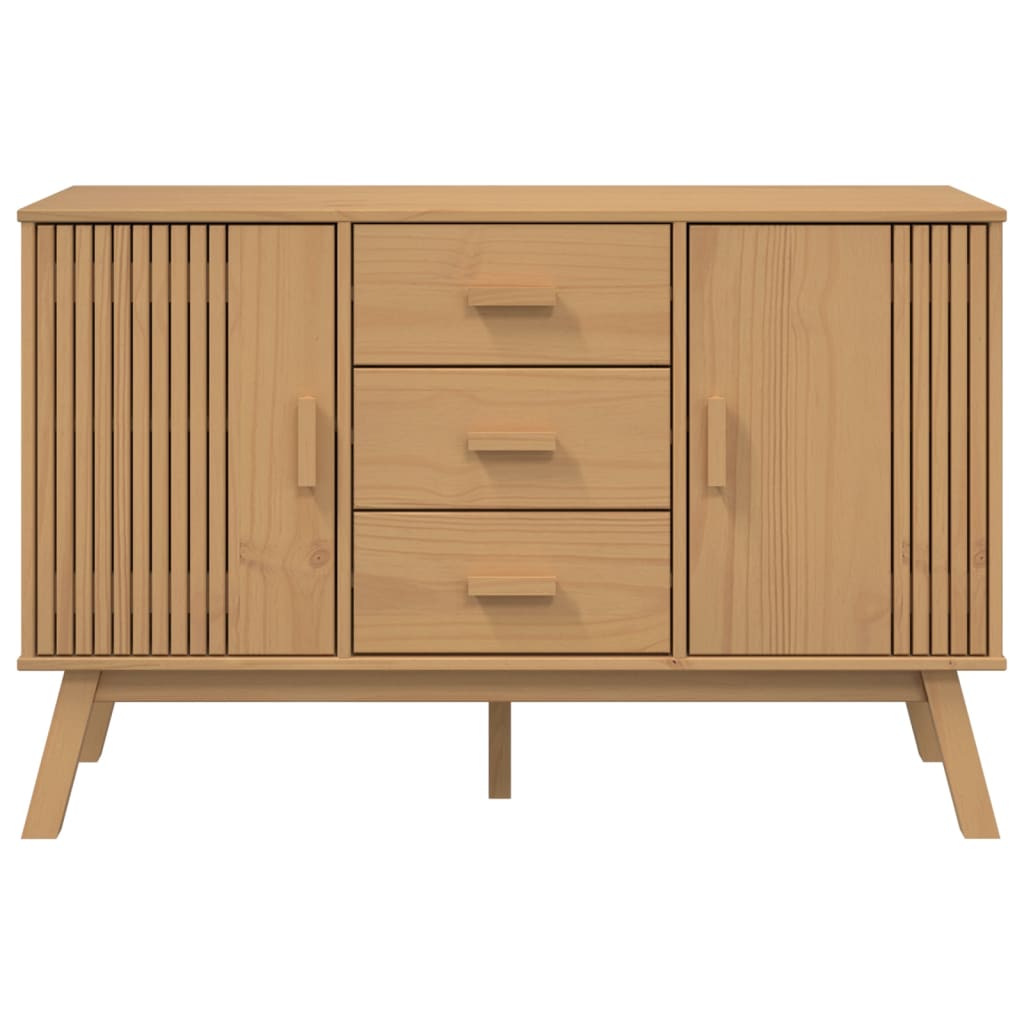 Wooden Sideboard With 2 Doors And 3 Drawers - Olden