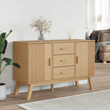 Wooden Sideboard With 2 Doors And 3 Drawers - Olden