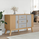Wooden Sideboard With 2 Doors And 3 Drawers - Olden