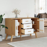 Wooden Sideboard With 2 Doors And 3 Drawers - Olden
