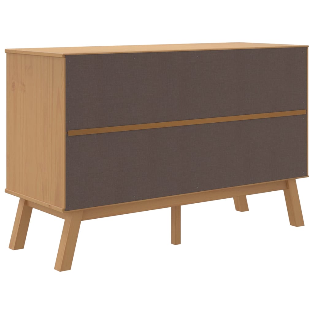 Wooden Sideboard With 2 Doors And 3 Drawers - Olden
