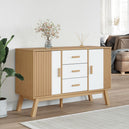 Wooden Sideboard With 2 Doors And 3 Drawers - Olden