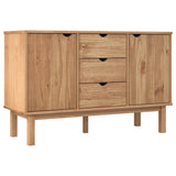 Wooden Sideboard With 2 Doors And 3 Drawers - Otta