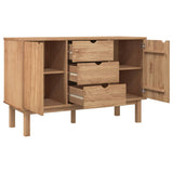 Wooden Sideboard With 2 Doors And 3 Drawers - Otta