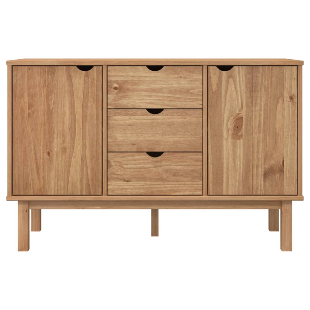 Wooden Sideboard With 2 Doors And 3 Drawers - Otta