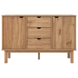 Wooden Sideboard With 2 Doors And 3 Drawers - Otta